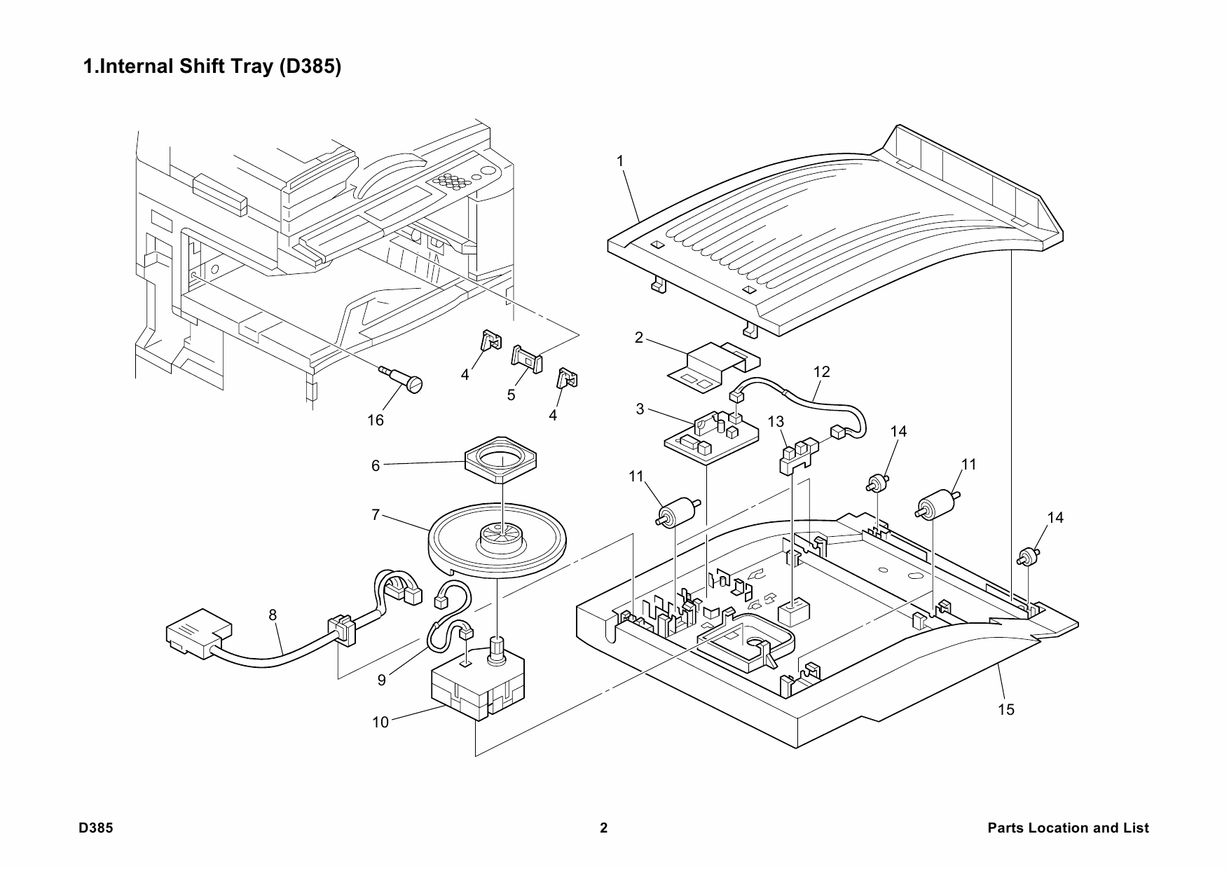 RICOH Options D385 INTERNAL-SHIFT-TRAY-SH3010 Parts Catalog PDF download-2 RICOH Options D385 INTERNAL-SHIFT-TRAY-SH3010 Parts Catalog PDF download-2